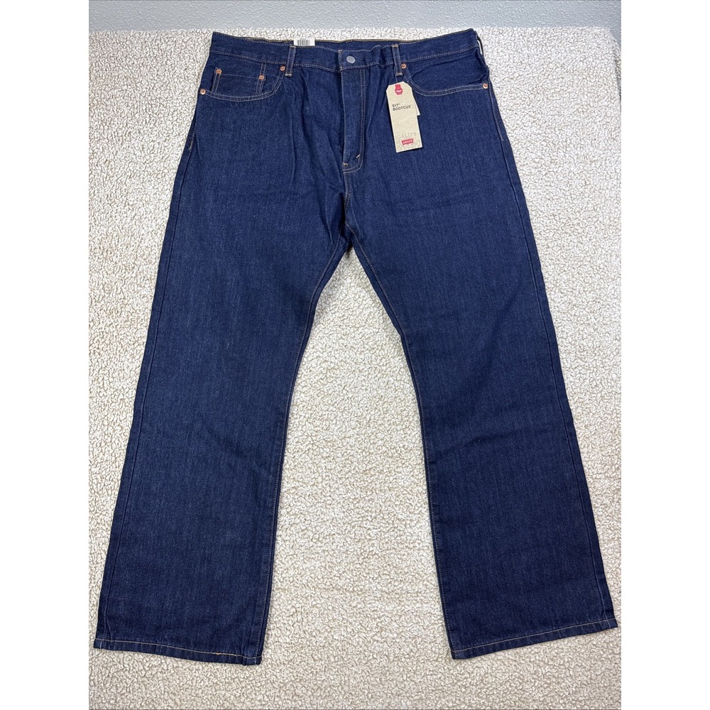 NWT Levi's 517 Bootcut Jeans Mens 40x30 Boot Cut Dark Wash Denim 100% Cotton NEW